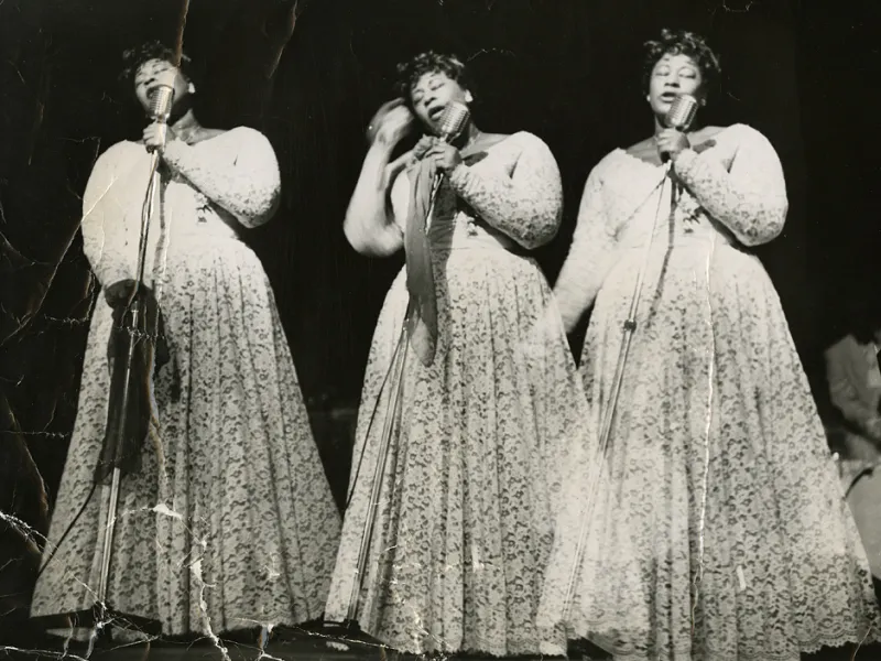 Triple-image Ella Fitzgerald