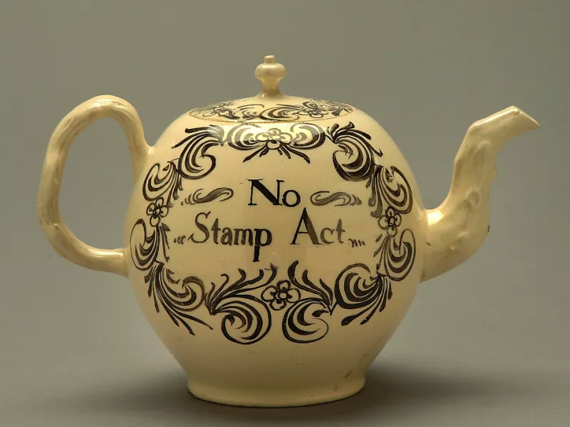 No Stamp Act Teapot